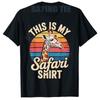 Cool Safari Costume for Unisex Women Boys Adult African Safari TShirt Humor Funny Y2k Vintage Awesome Saying Tee Cool Novelty Gift