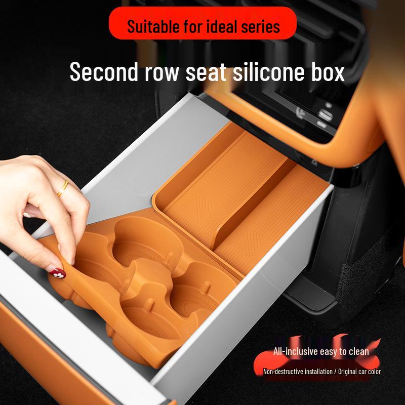 Silicone Cup Holder Pad for Ideal I6/i8 Rear Seat Refrigerator Interior Accessories