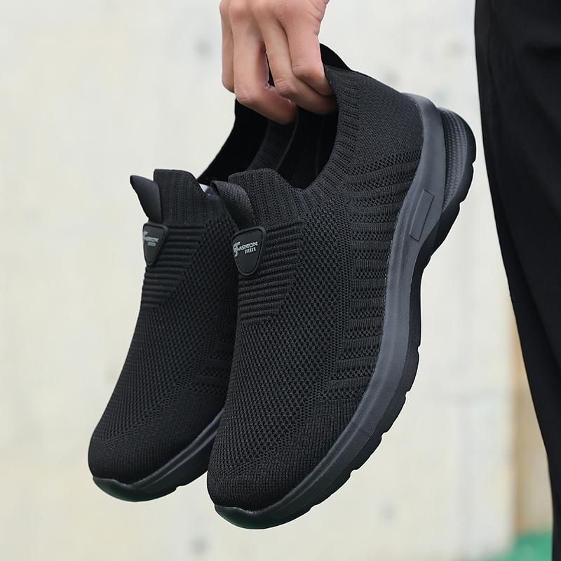 Mens Walking Shoes Breathable Mesh Summer Men Shoes Slip On Fashion Tennis Sneakers Comfort Gym Workout Trainers Running Shoes
