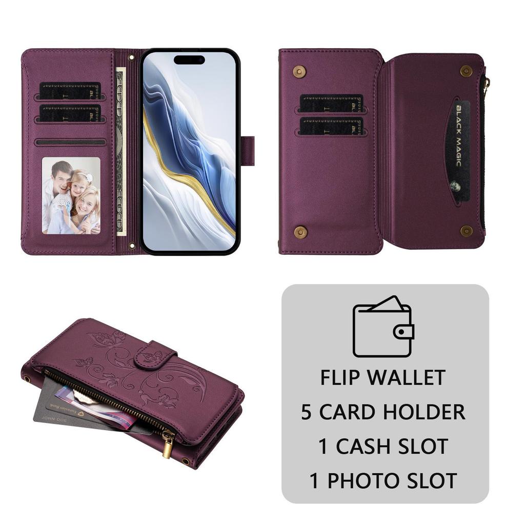 Leather Flip Cases For Tecno Spark 40 40C 30 20 20C 10 10C 9 9T 7 7T 7P 5 6 8C 6 Go Pro + Air Magic Cover Card Wallet Phone Bag Dual Layer Storage