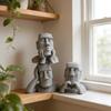 3pcs Artistic Moai Fun Sculptures Is Perfect for Home Bookshelves and Tabletops Unique Personalized Gift for Statue Enthusiasts