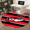 1PC round rug Soccer Ball Afc Crest Printed , Round Chair Rug, Decorative Carpet Floor Mat, Fan gifts Christmas gift