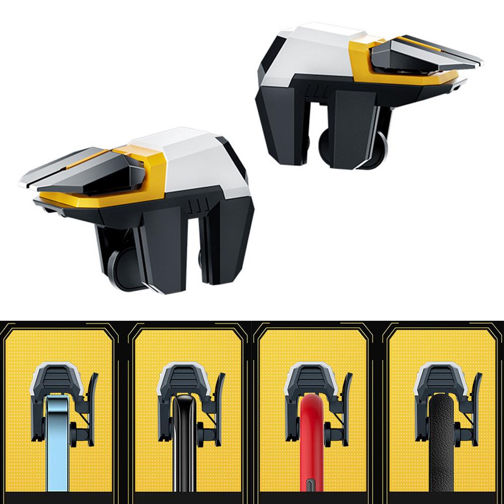 1 Pair Mobile Game Controller 4/6-Finger Linked Shooting Game Mechanical Trigger Physical Auxiliary Gaming Gear
