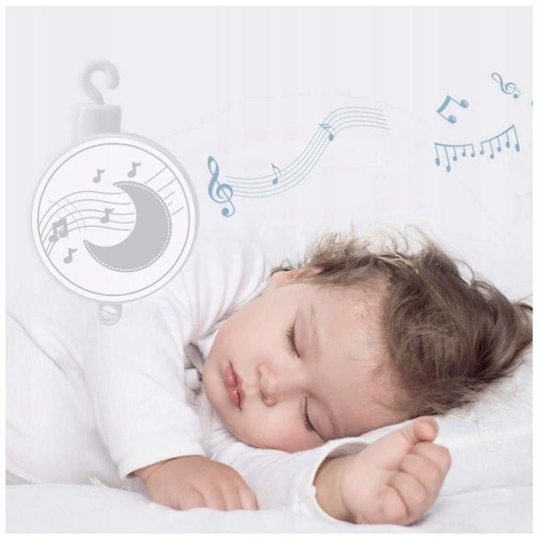Carousel for Cot with Music Box Pom-poms Sun Baby