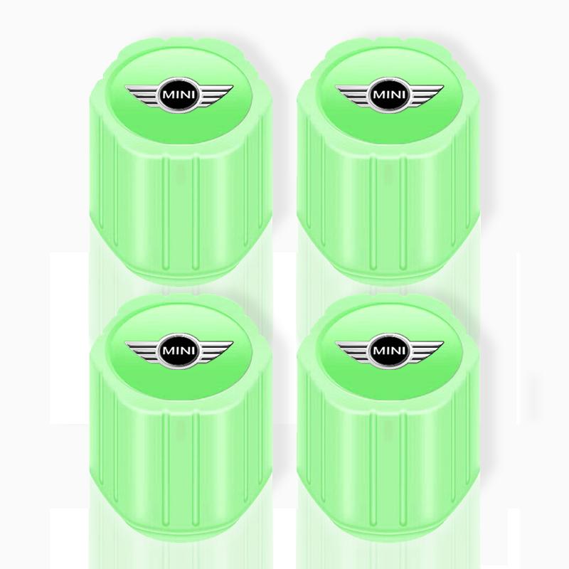 Luminous Car Tire Valve Caps Fluorescent Motorcycle Wheel Tyre For Mini Cooper One S Clubman R50 R53 R56 R60 F55 F56 R57 R58 R59
