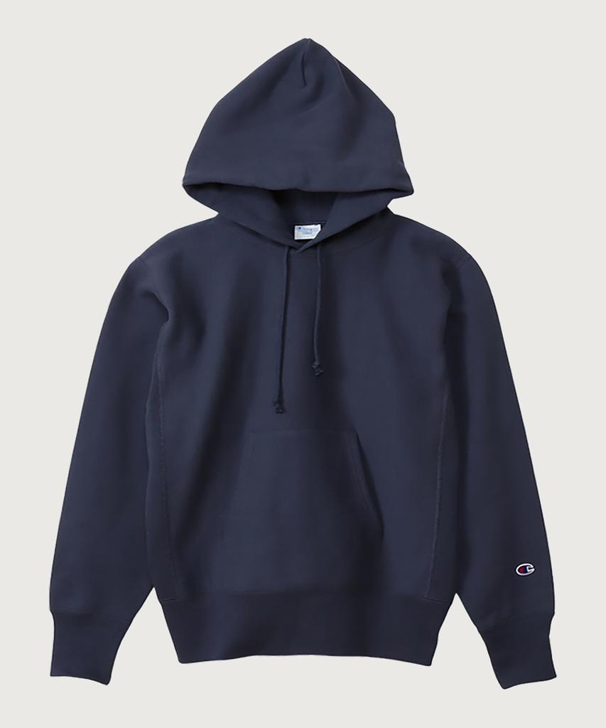 Reverse Weave Blu-Tack Regular Fit Fleece-Lined Hoodie Dark Navy