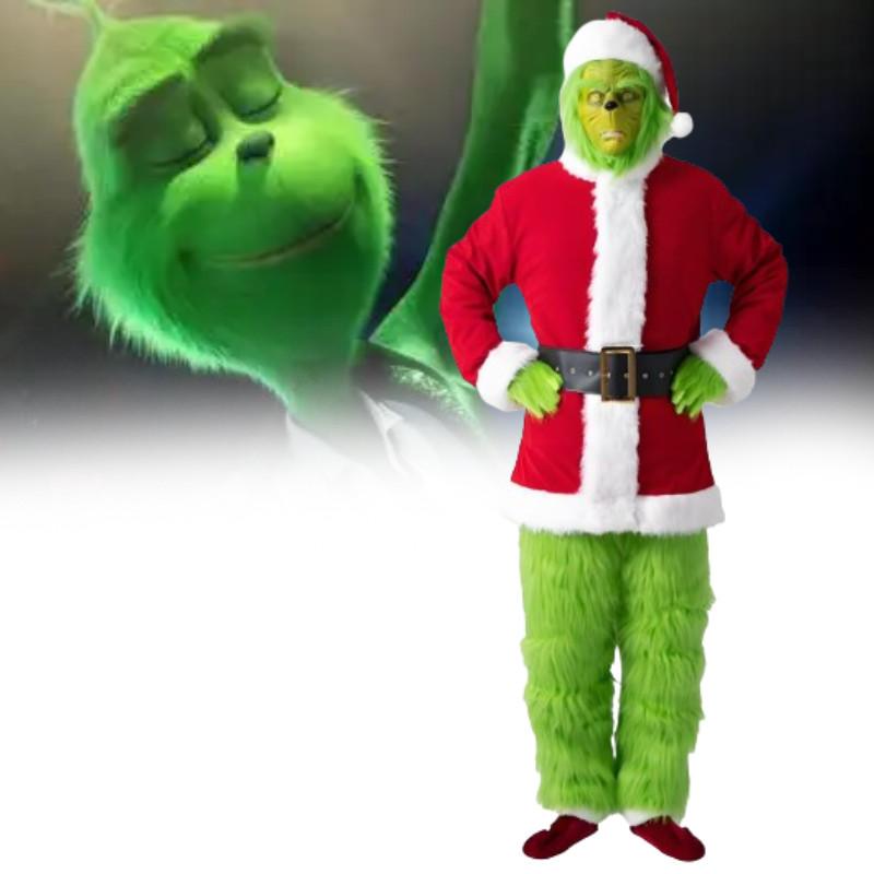 The Grinch Christmas Costume Cosplay Outfit For Adults Holiday Party