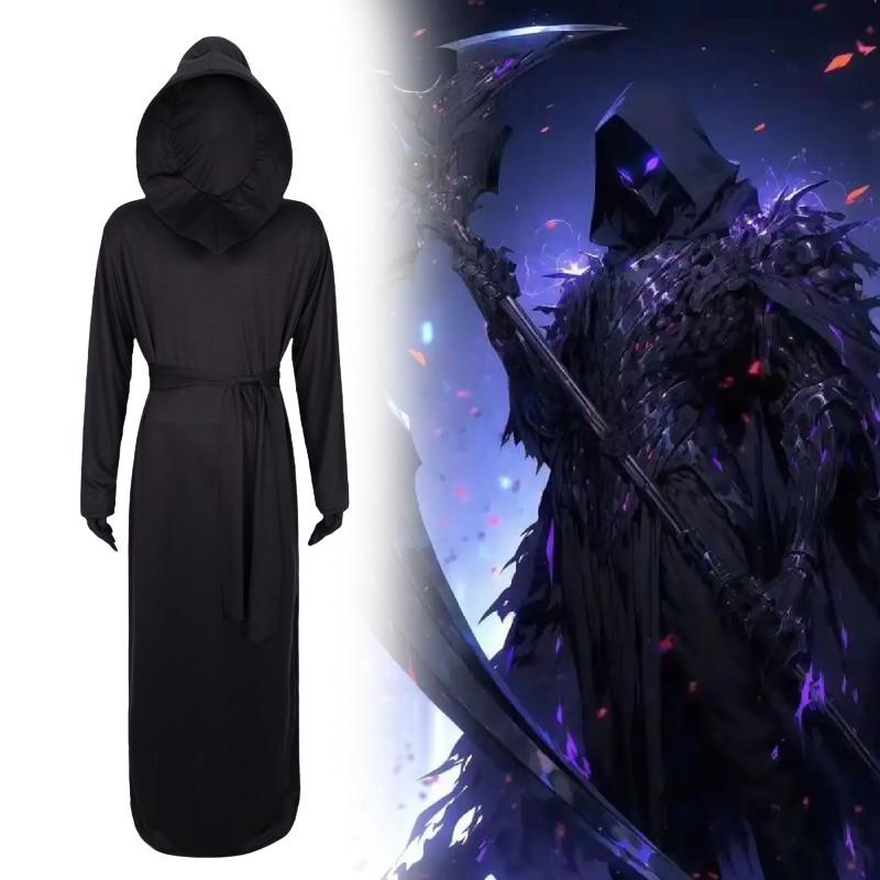 Halloweensky kostým Cosplay Boha Čiernej Smrti z polyesterovej látky pre javiskové vystúpenia a párty udalosti