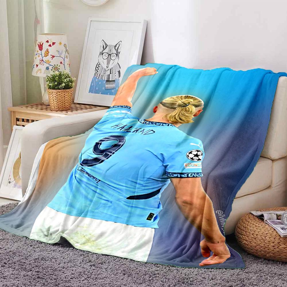 Haalands Manchester Moment Blankets Flannel Printed Breathable Warm Throw Blanket for Home Office Bedspreads 0708a82