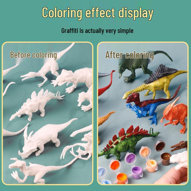 DIY Dinosaur Model Painting Kit for Kids - Creative Graffiti Toy for Boys and Girls