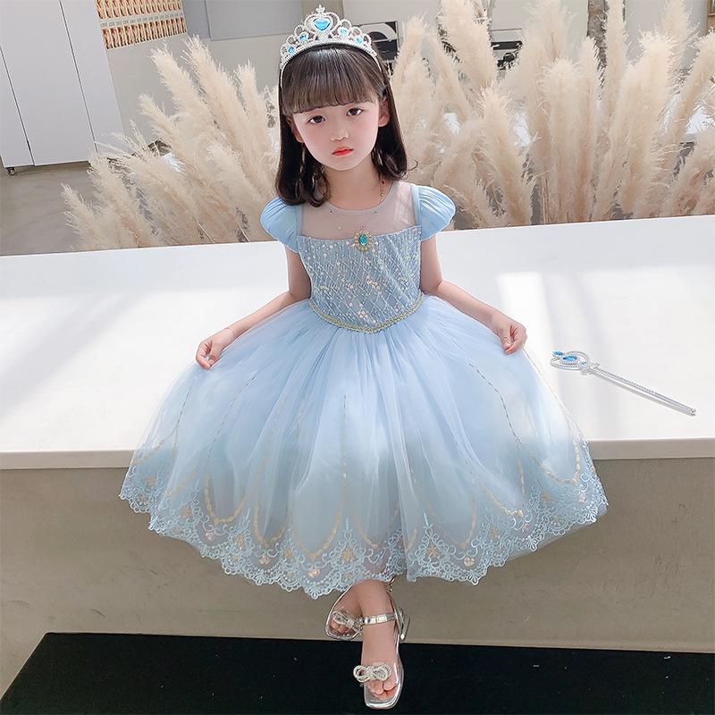 Fairy Tale Princess Dress: Alice Bell Puff Tulle Skirt Ballet Costume for Girls - Summer Leotard Dance Outfit