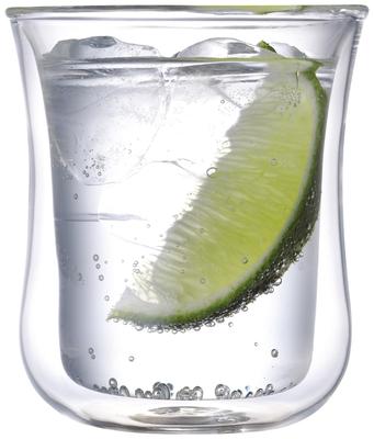 Iwaki Vidro Resistente ao Calor Vidro de Parede Dupla Vidro de Ar 230ml K405 Transparente