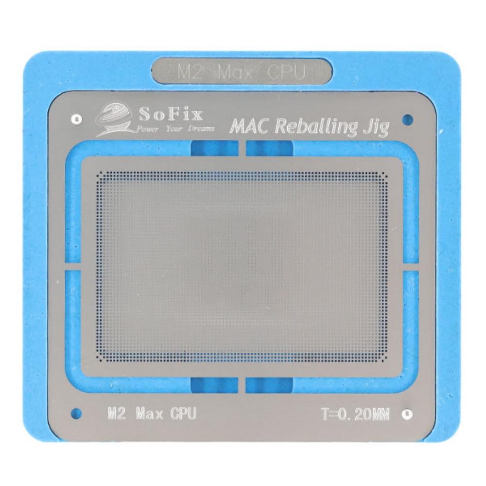 Sofix Upgrade M4 M2 Pro CPU Reballing Jig with Stencil BGA Reballing Kit Logic Board BGA Reballing Magnetic Stencil for Macbook