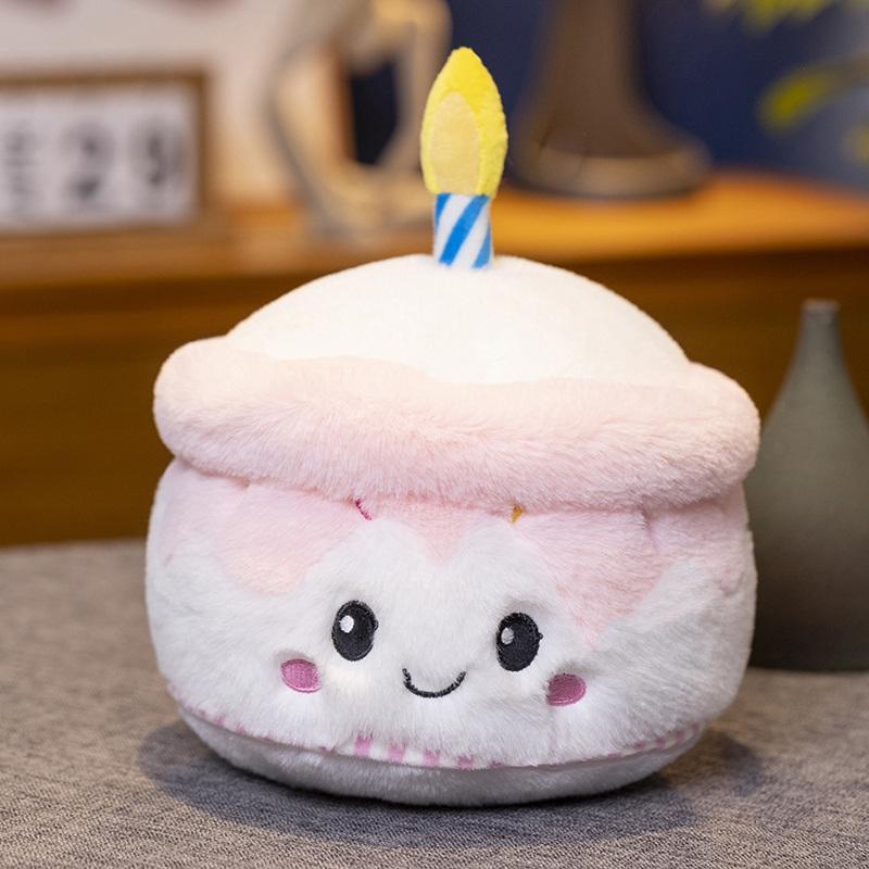 Cartoon Delicious Dessert Plush Doll Fruit Cake Personification Food Ice Cream Doll Dessert Shop Decoration Gift for Girls Boys