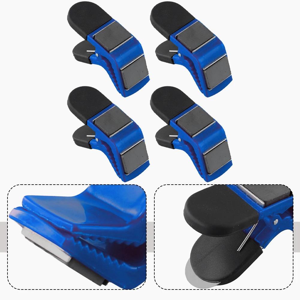4PCS Magnetic Paint Brush Holder Clips Tin Opener DIY Tool Home Improvement Carpenter Painter Construction Tool Clip