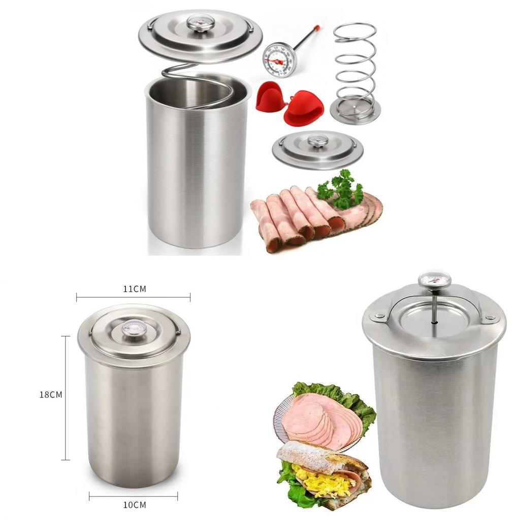 Fleischdämpfer aus Edelstahl mit Thermometer für den Heimgebrauch und als Geschenk