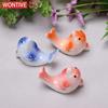 1-3PCS Dolphin Creative Ceramic Chopstick Holder Crafts Spoon Rest Holders Fish-Shape Tableware Chopsticks Desktop Accessories