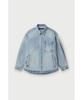 Iro Azuree Denim Long Sleeve Shacket Iqjcs26701Bul