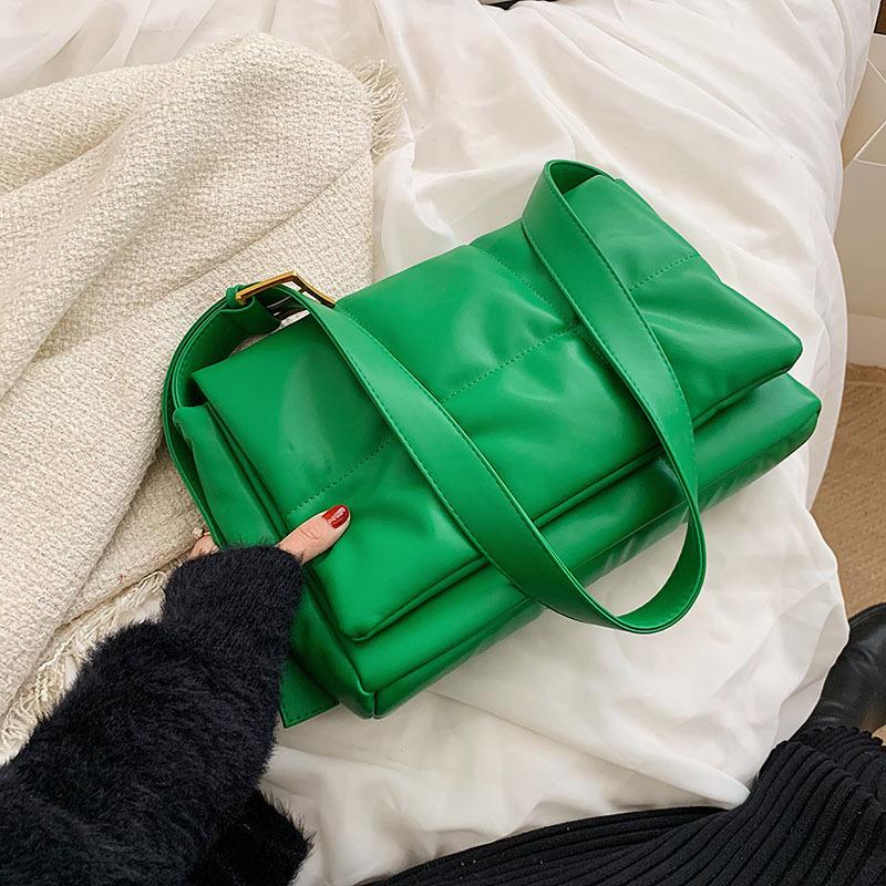 Luxury Designer Totes Large Capacity PU Leather Crossbody Handbag Women Brand Solid Color Quilted Shoulder Messenger Bag MIT