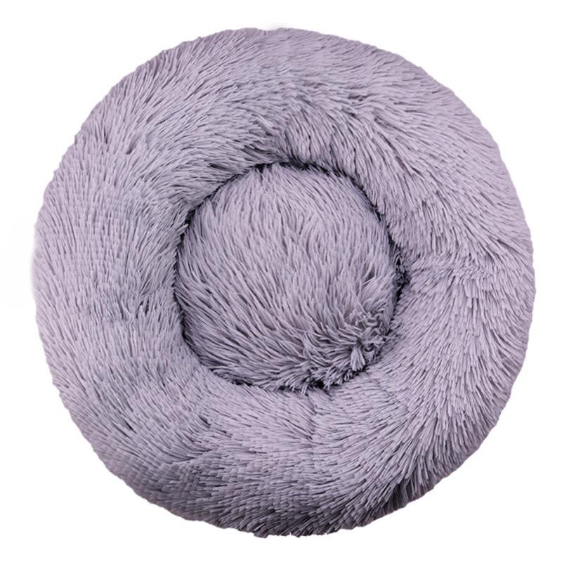 Kennel Cat Litter Plush Round Pet Litter Dog Bed Winter Dog Cushion Pet Bed Pet Supplies