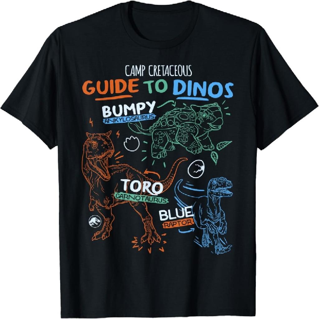 Jurassic World Camp Cretaceous Guide To Dinos Linjekonst T-shirt