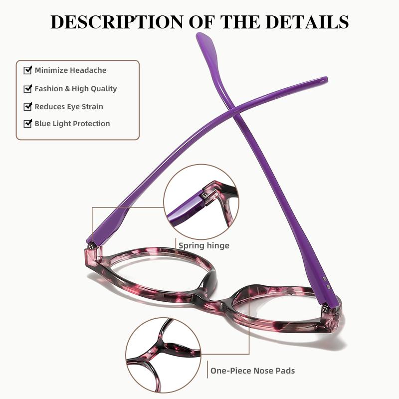 Retro Small Round-framed Reading Glasses, Classic Light and High-definition Reading Glasses for Middle-aged and Elderly People