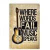Vintage Rock N Roll Band Plaque Metal Tin Signs Wall Decoration Art Posters for Man Cave Home Cafe Garden Club Bar