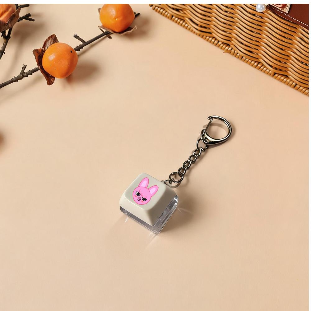 8pcs Stray Kids Keycap Keychain Set, Cute Double Keyboard Keycap Bag Charm, Kpop Pendant for STAY Fans