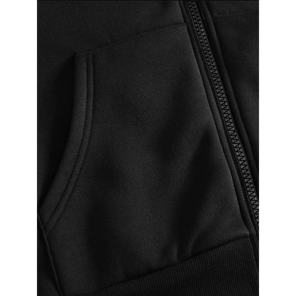 College Special Brother Dunkles Design Original Bedruckter Reißverschluss-Hoodie, ein Modischer Streetwear-Trend Reißverschluss-Hoodie Geeignet für Lässige Anlässe