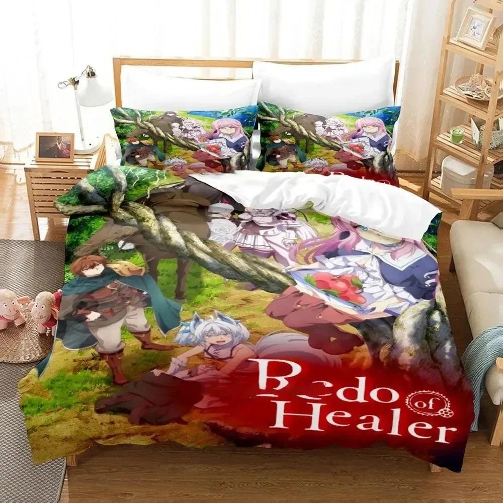 Anime Redo of Healer Juego de Cama Niños Niñas Twin Queen Size Funda Nórdica Funda de Almohada Cama Niños Adulto Moda Textil Hogar