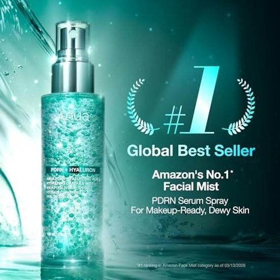 ANUA PDRN Hyaluronic Acid Hydrating Mist 100ml Toner Moisturizing Moisture Hydration Skin Texture Inner Dry Combination Capsule Skincare