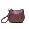 Trendy New Woven Women's Bag First Layer Sheepskin Handmade Fashion One Shoulder Diagonal Span Dual-purpose Bag Women's Versatile Crossbody