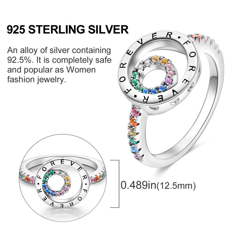 Sales 925 Silver Rings Infinite Love Star Moon For Women Original Silver 925 Wedding Ring Jewelry Gift