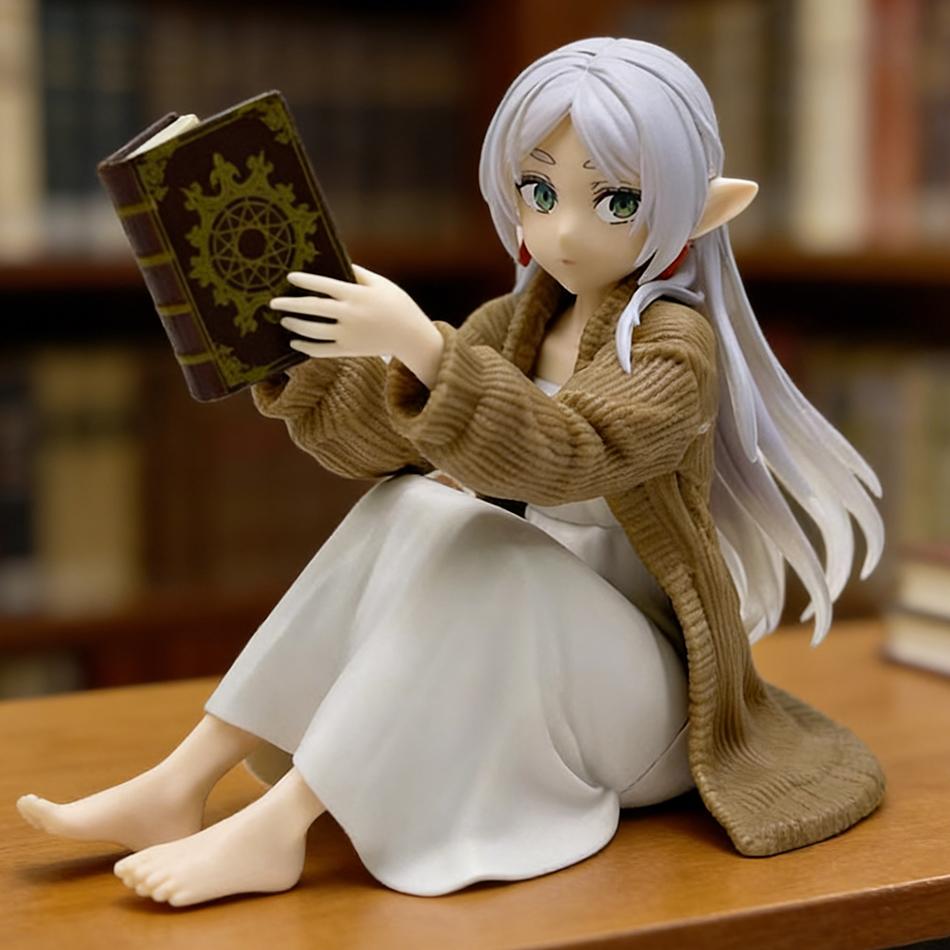 Gifts Frieren Beyond Journey's End Frieren Anime Figure Desktop Cute No Night-suit Frieren Action Figure Figurine Model Doll Toy