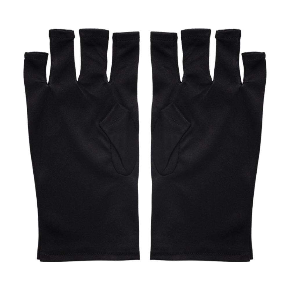 Half-finger Nail Painting Gloves Protect Finger Skin Nail Art Mittens Nail Tools