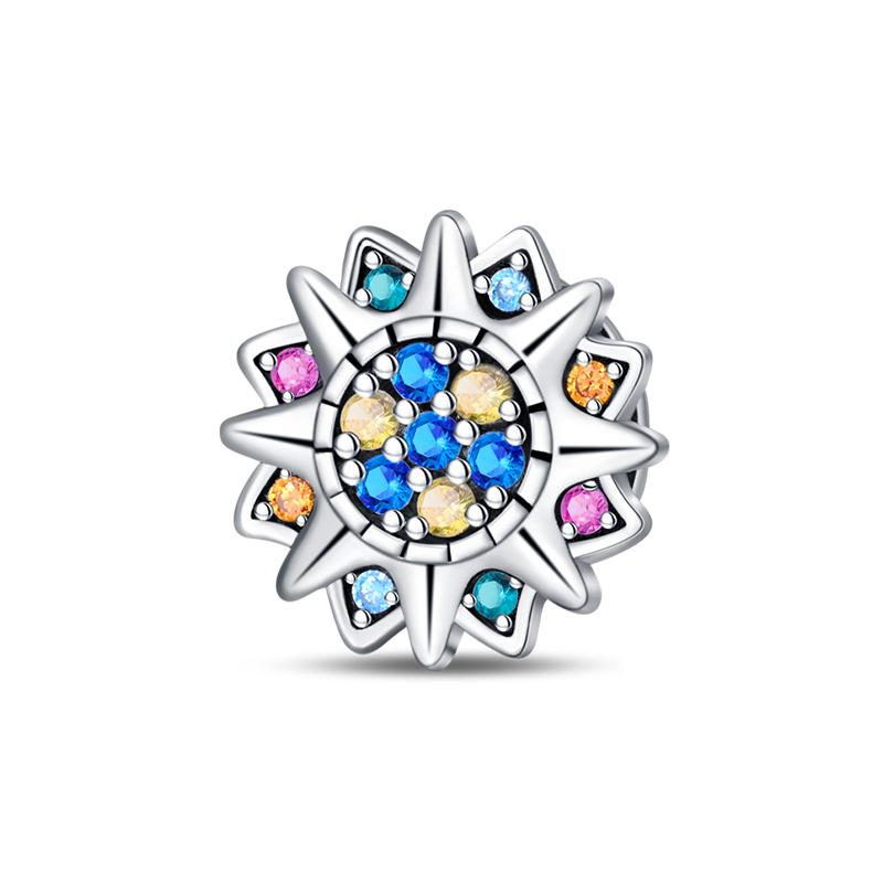 Copper Sun Moon Stars Sparkling Stars Claw Cat Shell Charms Beads Fit Pan Original Bracelets Diy Fine Jewelry Gift
