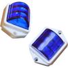 APSMOTIV 2Pc Trailer Rv Marker Led Light Clearance Light Blue, 2x2 Inch Led Bubble 12V Lights For Boat Trailer Rv Trucks Bus Universal