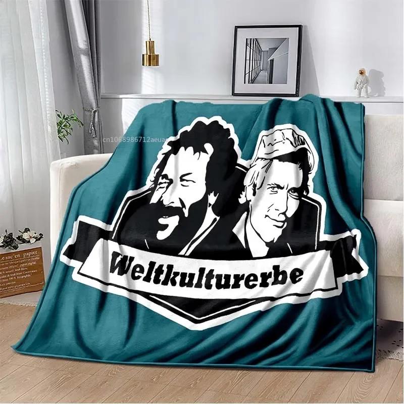 Graphics Baby Blanket Terence Hill and Bud Spencer Soft Home Bedroom Bed Office Cover Decor Comfortable Throw Blankets Kids