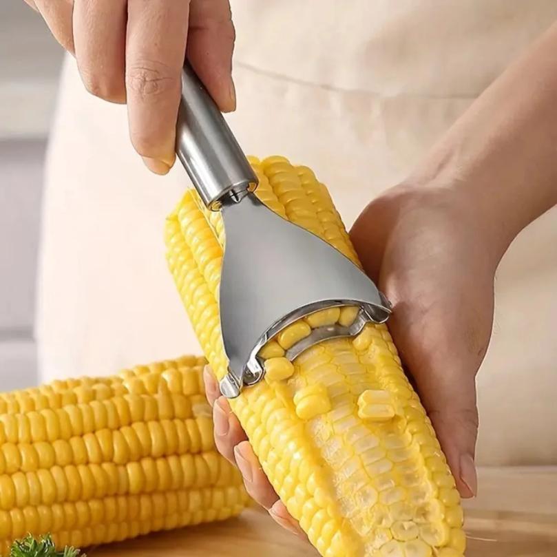 Decapator de porumb din oțel inoxidabil Treierat de porumb Treierator de porumb Decapator de curățat Decojie de porumb Decojie fructe legume Gadget de bucătărie