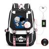 Blue Prison Anime School Bag College Wind Large Capacity Middle School Student Usb Backpack