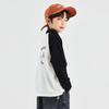 Boy's Fashion Print Long Sleeve Polo Shirt