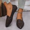 Fashion Women's Flats Casual Pointed Toe Single Shoes Female 2025 Spring Summer New Slip-on Flat Breathable Shallow Shoes Zapatos Mujer