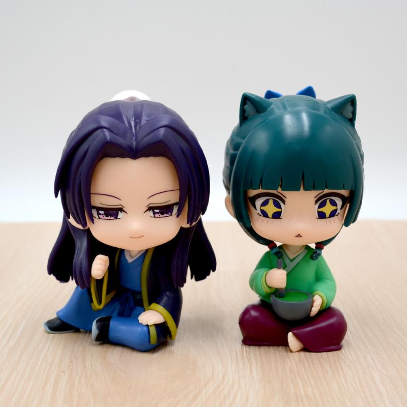 Anime Vaistininkės užrašai Maomao Jinshi Mini figūrėlė Anime atributika Kawaii Sėdinčios žaislinės Stalo, automobilio papuošalai Modelis Dovana