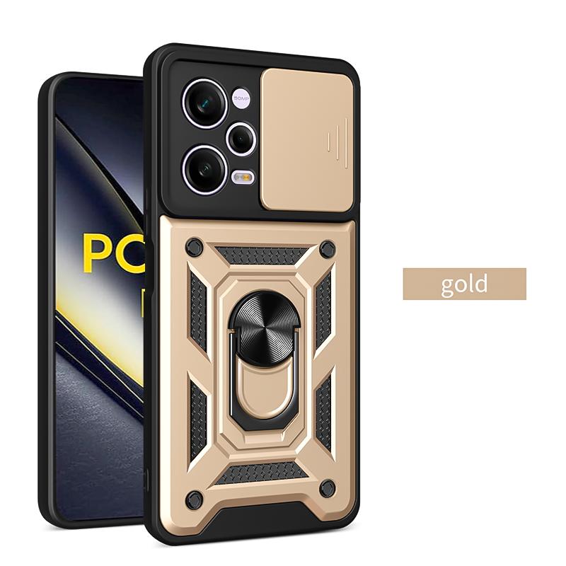 Shockproof Armor Magnetic Case For Poco F6 F5 F4 GT F3 X5 Pro X4 GT X3 NFC Coque For Poco M5S M4 M3 Pro C40 Holder Phone Cover