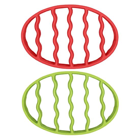 Oval Silicone Roast Rack Pot Stand Multipurpose Cooking Rack for Stoves Pressure Cooker Slow Cooker Air Fryer Baking Utensil Holder