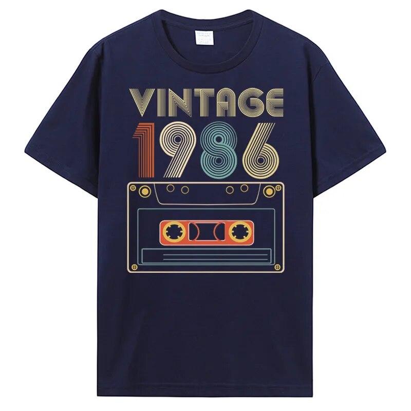 Nové Unisex tričko Vintage 1985 1986 1987 1988 1989 Tričko Dámské Tričko Unisex Bavlna Trička Hip Hop Harajuku Streetwear Unisex