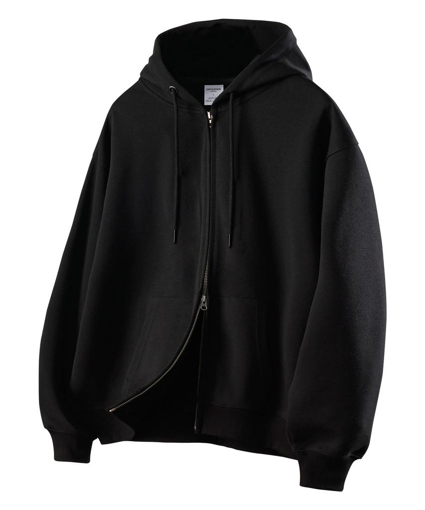 Untapped Studio Double Two-Way Zipper Oversized Sweat Zip-Up Hoodie 2 Colors
