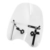 SUNKAZU Motorcycle Windshield, Large Clear Windscreen, Wind Protector, Fits Handlebar Diameters 22.2mm - 25.4mm, for American Motorcycles