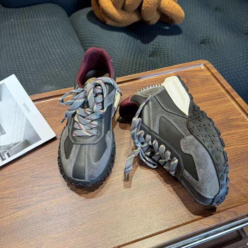 Women's Shoes Autumn and Winter Platform Gray Gray Velvet Small Sports and Leisure Shoes