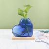 Creative Multi-color Heart Glass Hydroponic Vase—Desktop Flower Ornament for Living Room Decoration.